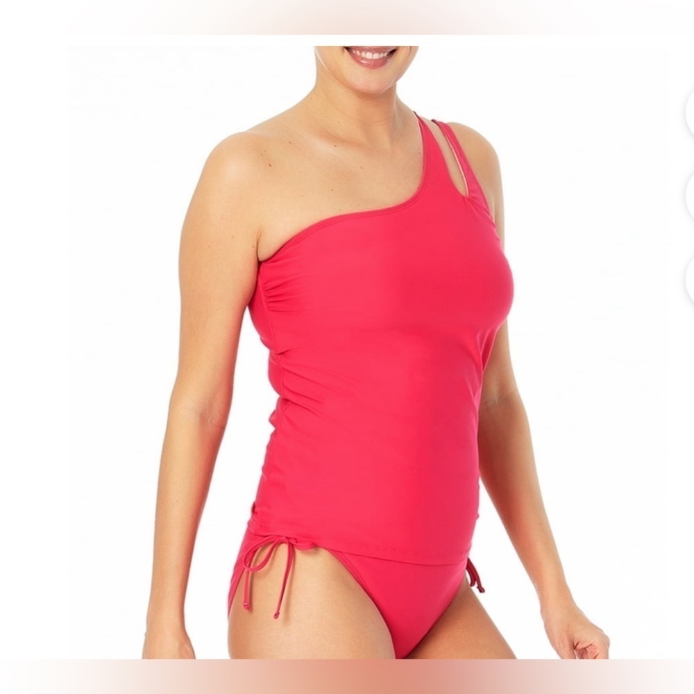 Tankini Top
Time and Tru Women's and Women's Plus Cut Out One Shoulder